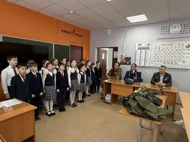 Урок Мужества в СОШ п.Новый
